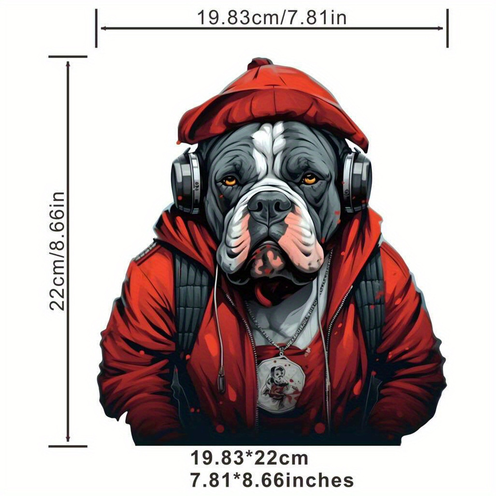 Super Cool Bulldog In Red Iron Patches T shirts Hoodies - Temu