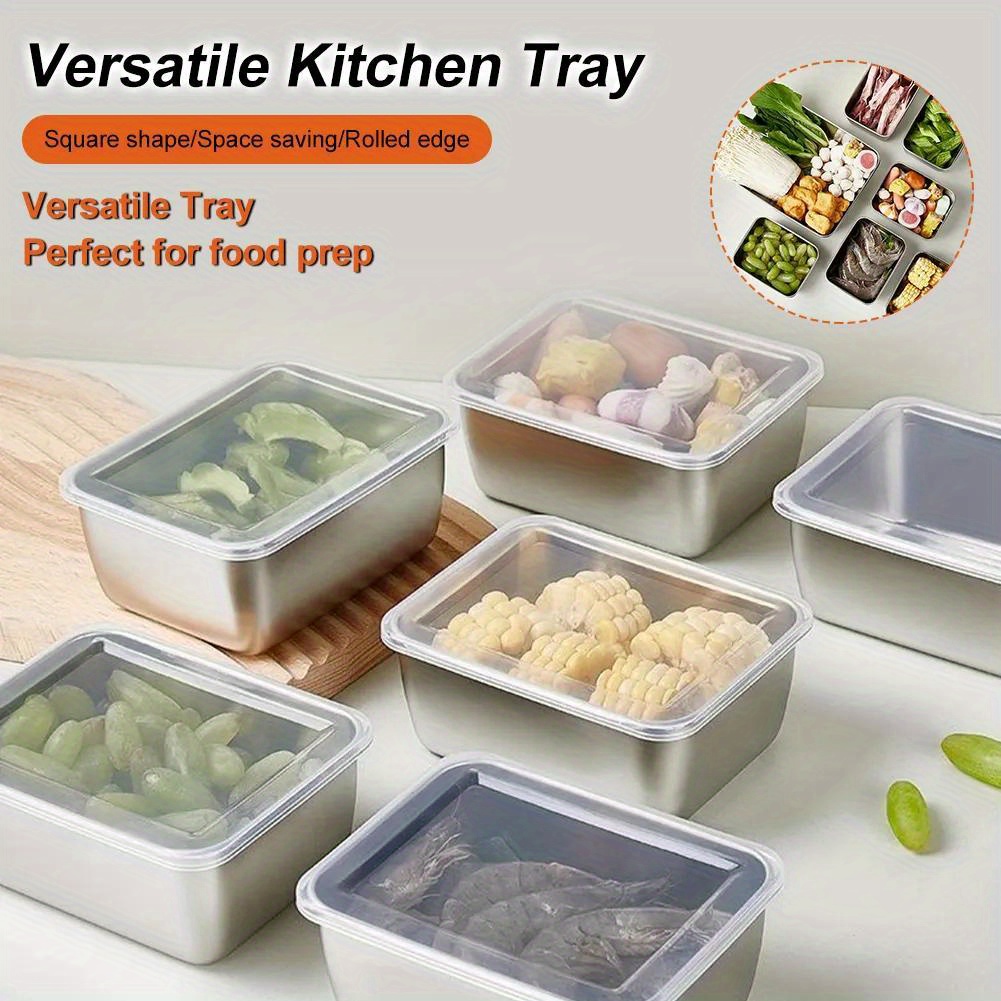 Lunch Box, Versatile Food Storage Container Rectangle Shape