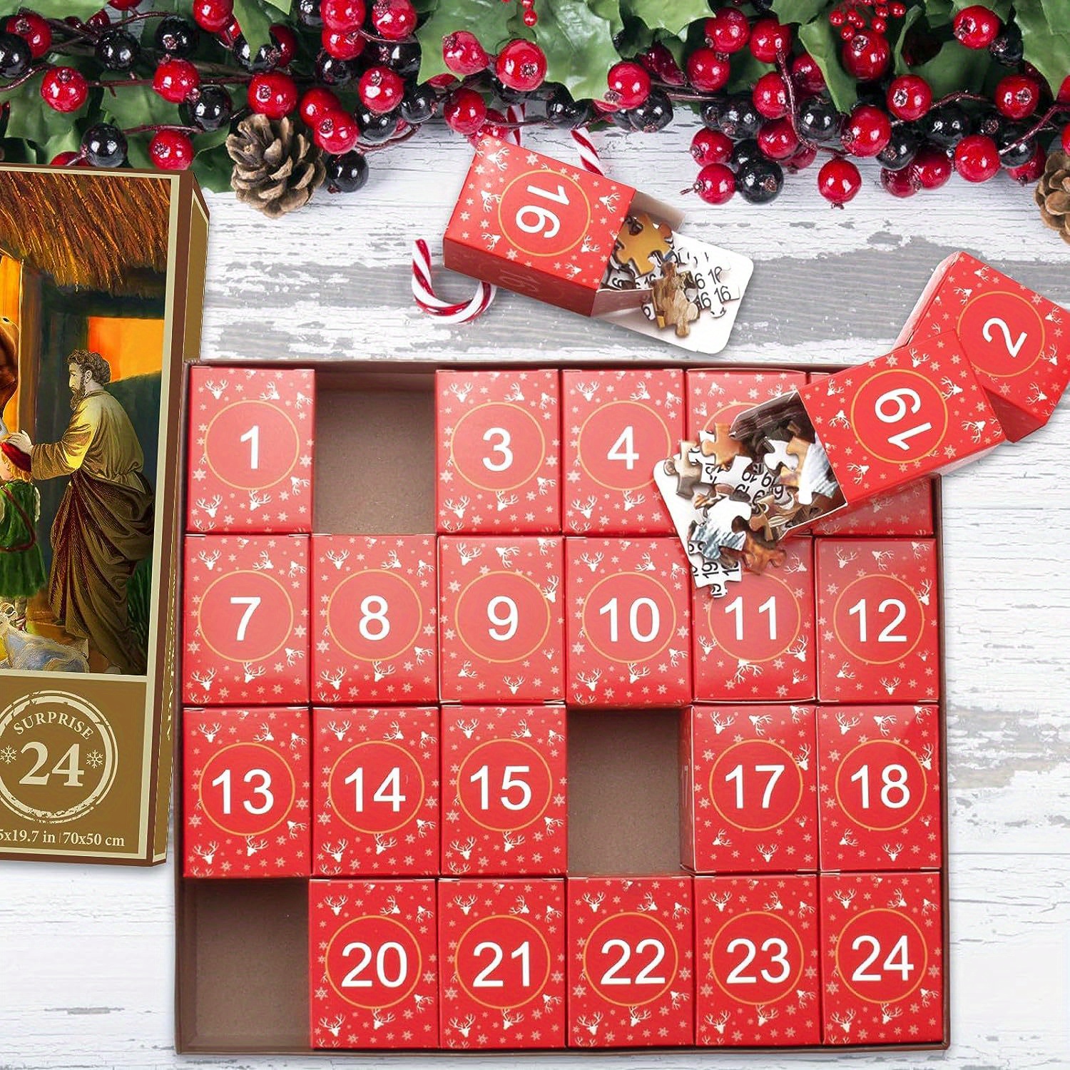 2023 Christmas Advent Calendar Jigsaw Puzzle Christmas - Temu