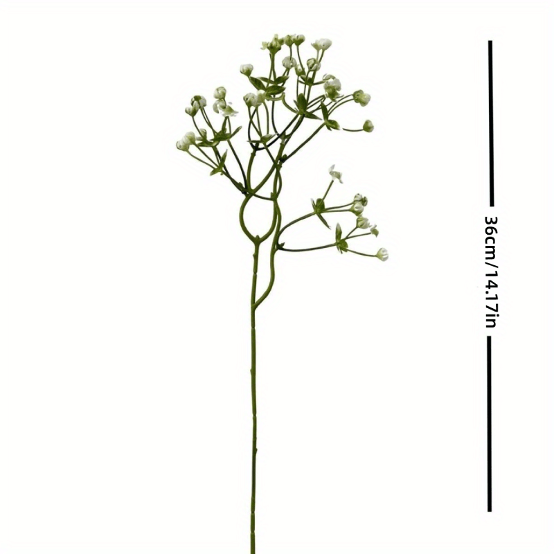 Long Stem Artificial Baby Breath Flowers Fake Real Touch - Temu