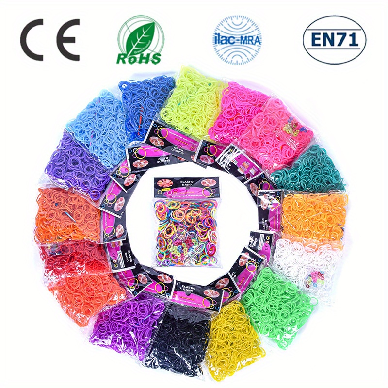 S Clips Rubber Band Clips 1000 Pieces Loom Rubber Band Clips Plastic Band  Clips Connectors Refills Bracelet Kit Clip for Loom Bracelets DIY Making