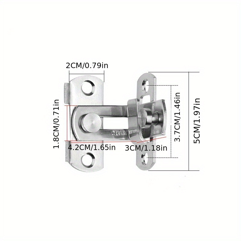 1pc 3 4 6 Inch Stainless Steel Door Latch Bathroom Latch Hook Old