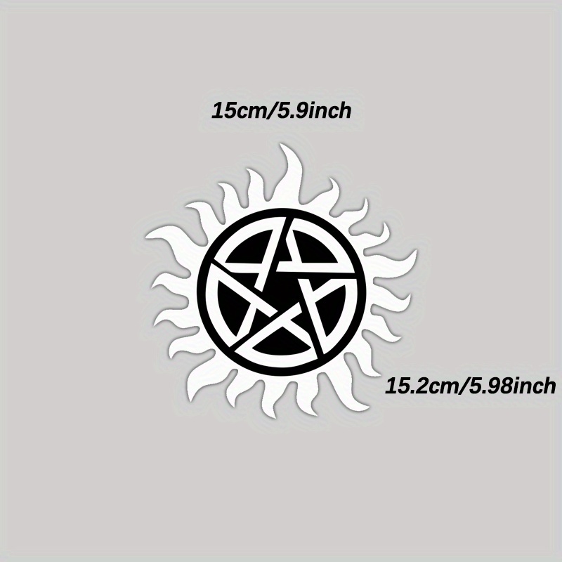 Supernatural Symbol Decal Funny Sticker For Laptop Trackpad - Temu