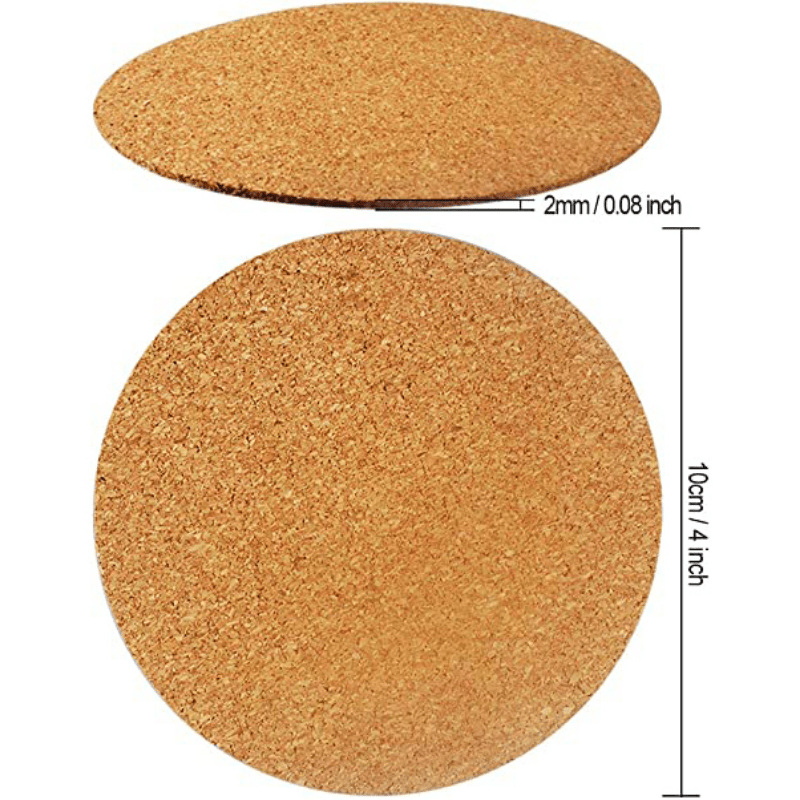 8pcs Cork Coasters For Diamond Art Backing, 3.7 Inch Self-Adhesive Cork  Board For Diamond Painting Coasters, Blank Cork Mat For DIY Adult Craft  Access