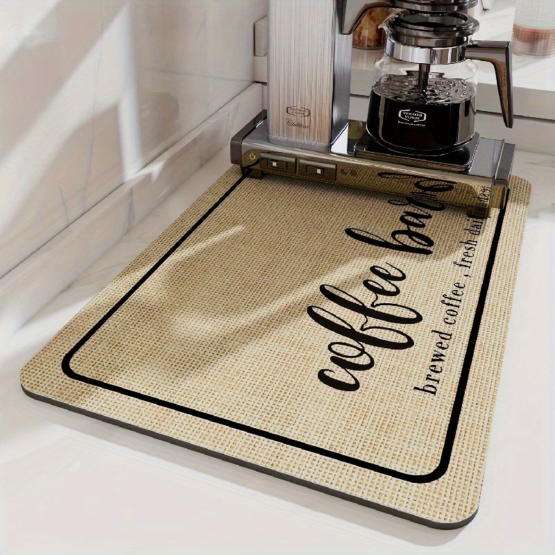Coffee Maker Mat For Kitchen Counter Protector, Absorbent Dish