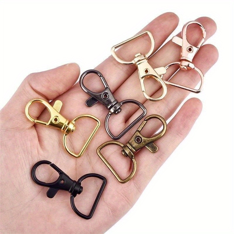 20pcs Swivel Clasps Lanyard Snap Hook with Key Ring Clip Lanyard Metal  Lobster Claw Clasp Key Chain Rings for Crafts, Jewelry Making, Purses DIY  (Pink) 