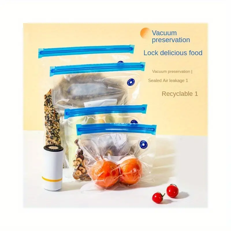 6pcs Sac Sous Vide Sac D'aspiration Alimentaire Emballage - Temu France