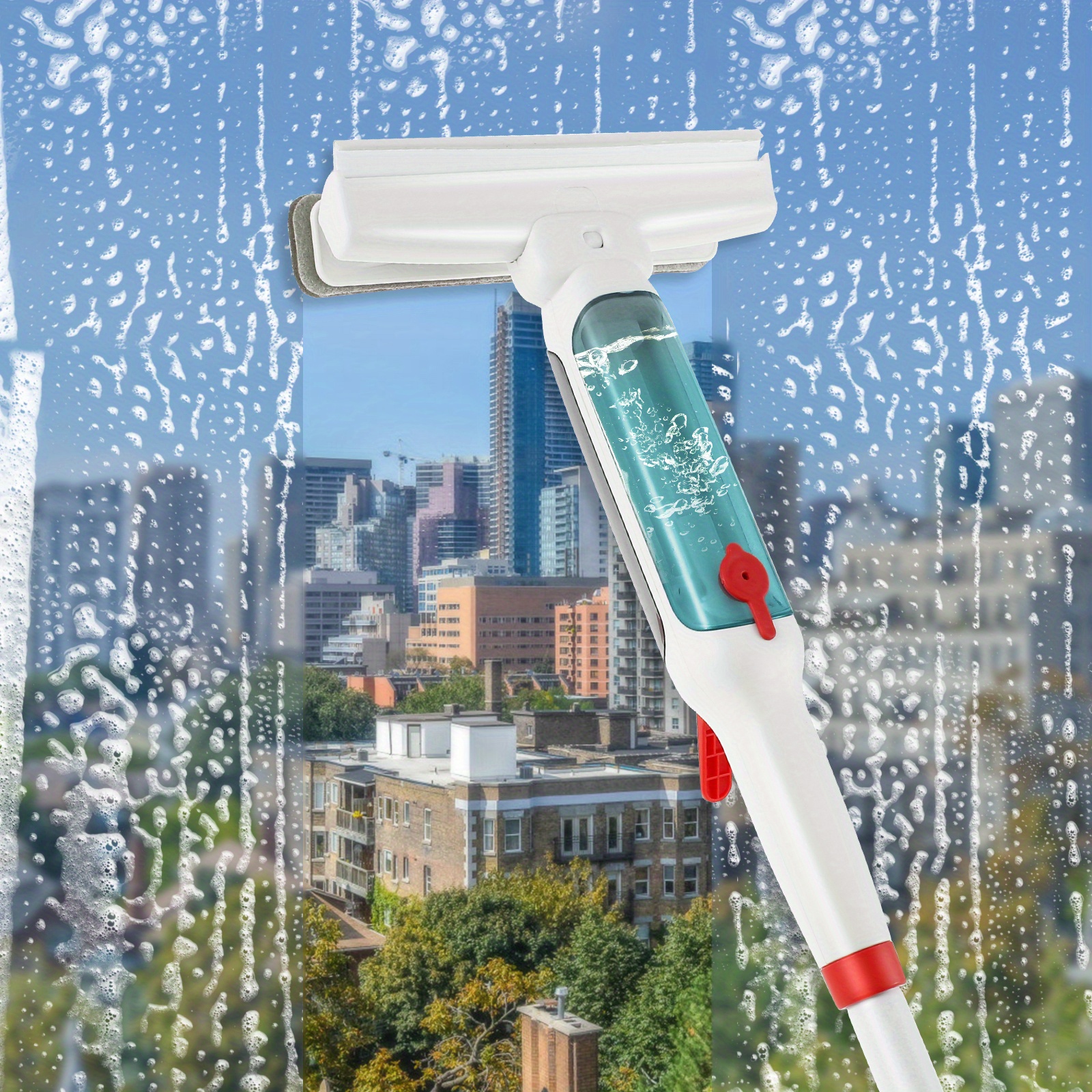 Wotteickl Window Squeegee Cleaner Glass Wiper, 3 in 1 Window