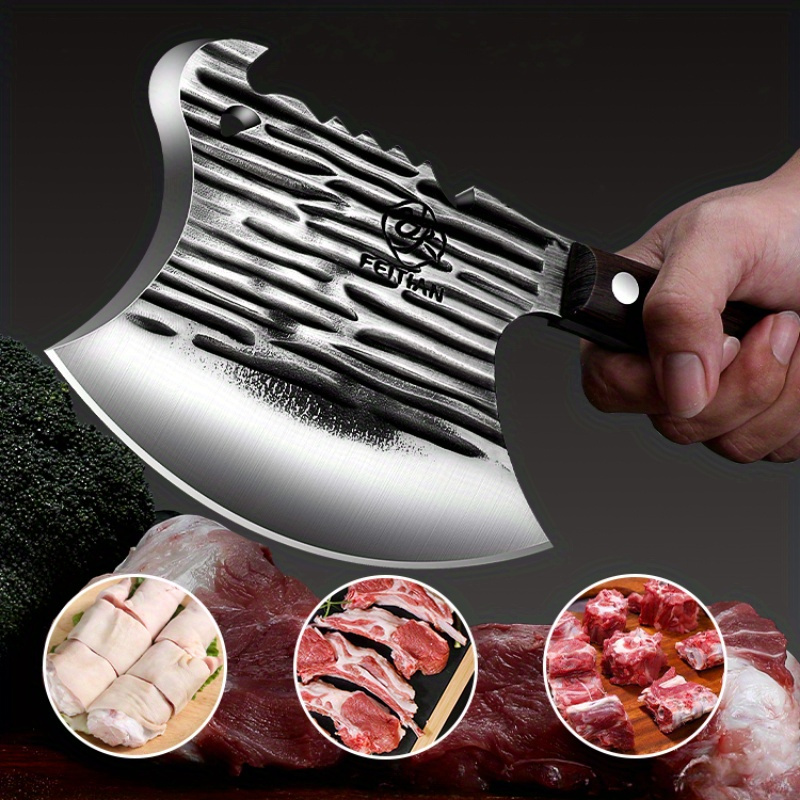 Bone Crusher Ax Heavy Duty Chopper Bone Cutter Knife Bone Crusher Stainless  Steel Kitchen Knife Bone Chopping Axe Cooking Tool - Temu