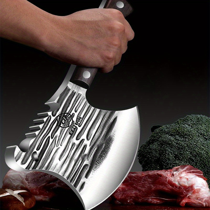 Bone Crusher Ax Heavy Duty Chopper Bone Cutter Knife Bone Crusher Stainless  Steel Kitchen Knife Bone Chopping Axe Cooking Tool - Temu