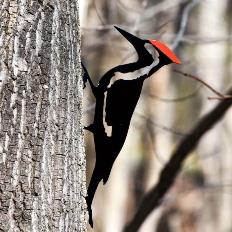 Woodpecker On Branch Metal Wall Art - Ideal For Outdoor Decor, Birthday & Housewarming Gifts