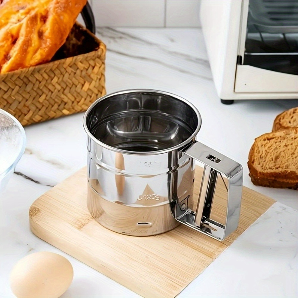 Cheers US Electric Flour Sifter, Battery Operated Handheld Flour Sieve  Strainer Kitchen Utensil Cooking Baking Pastry Tools for Almond Flour  Powdered Sugar Cocoa Cake Seasoning Powder 