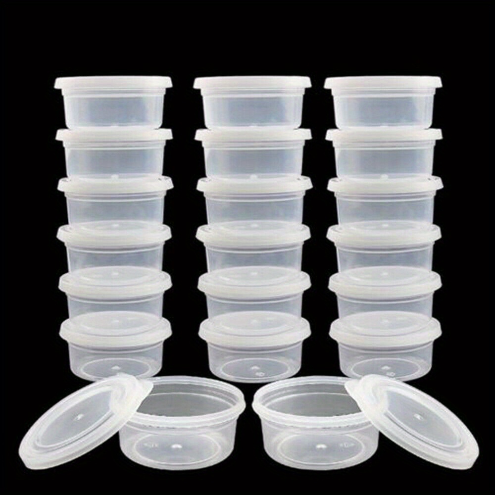 

[customer ] 20pcs Modern Transparent Plastic Storage Containers With - Organizing Clay, Iron Nails & Steel Clips, Baskets, Bins & Containers For