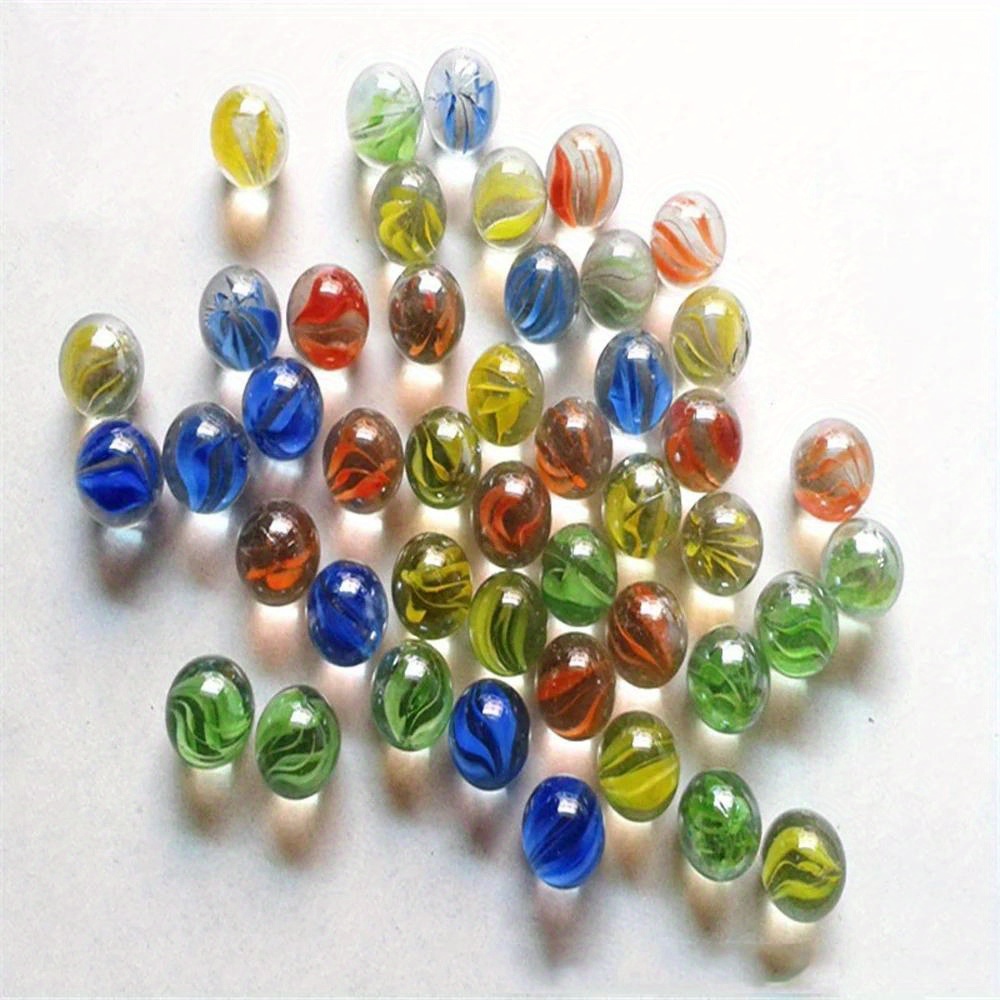 Flat Glass Marbles 100pcs Glass Beads Stones Pebbles Gems For