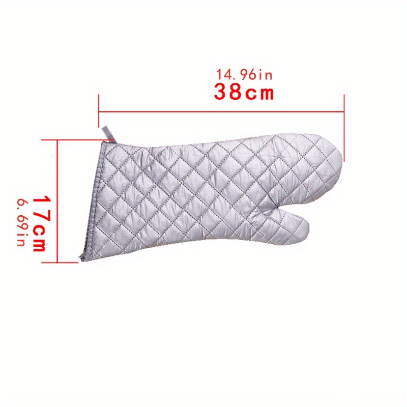 Oven Gloves Long Cotton Oven Mitts BBQ Glove Kitchen Accessories