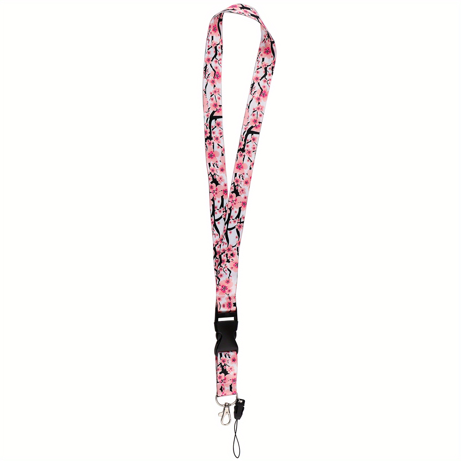 Sakura Heart Shaped Neck Strap Lanyards Keys Keychain Badge - Temu