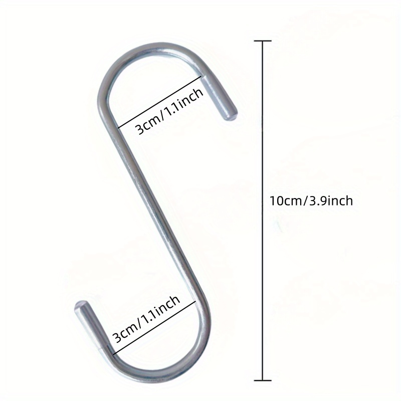 6 Ganchos En Forma S Ganchos Colgantes Antideslizantes - Temu