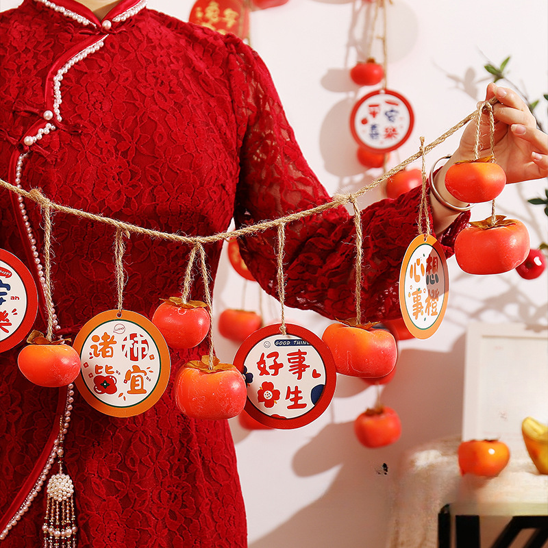 Persimmon String Decoration Door Hanging Ornaments 2024 - Temu