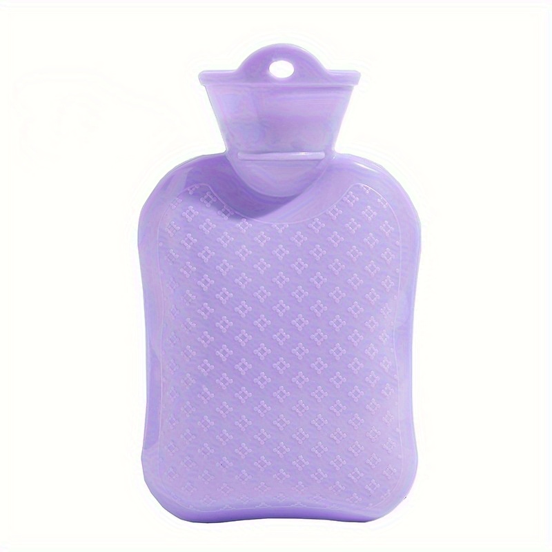 Bolsa de agua térmica con cubierta de terciopelo azul cobalto, botellas de  agua caliente para aliviar el dolor, botella de agua caliente con cubierta