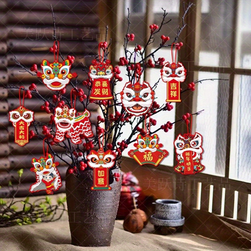 Chinese New Year Decorations 2024 Red Hanging Ornament For - Temu