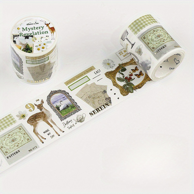 Vintage Stamp Washi Tape Adhesive Sticker Scrapbooking Handbook
