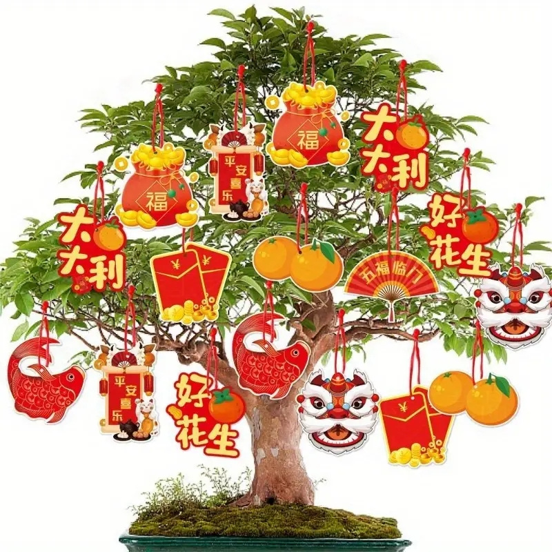 Chinese New Year Pendants Bonsai Decor Window Decor Home - Temu