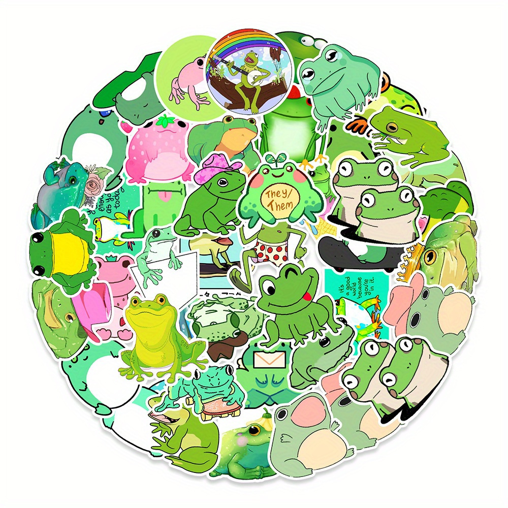 Frog Green Cute Funny Love Doodle Art Cool - Temu