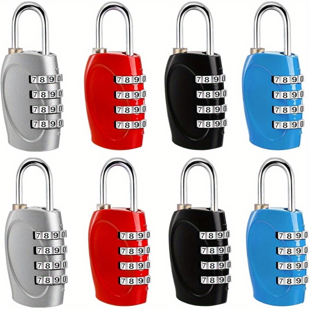 4-digit Password Lock Gym Locker Password Padlock Drawer Suitcase Lock  School Bag Luggage Security Keyless