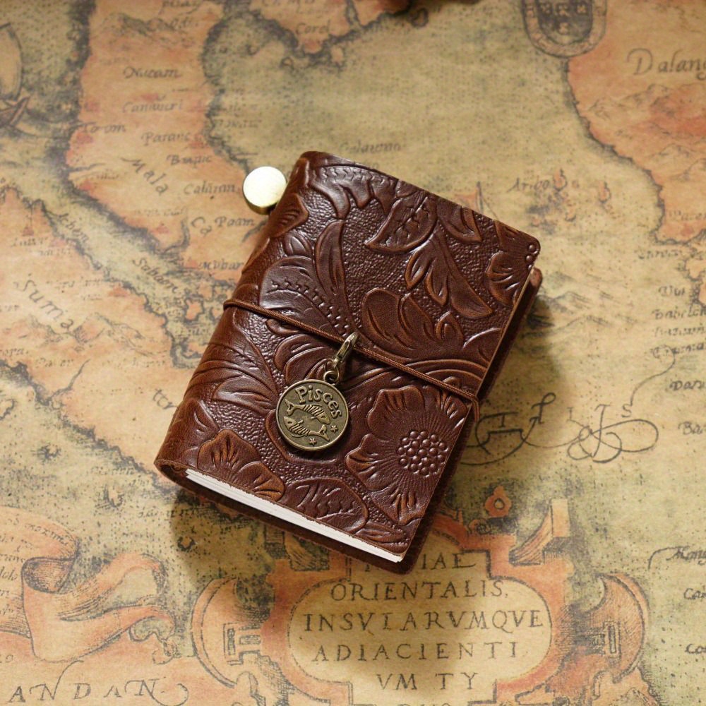 Handmade Sketchbook Cowhide Book Vintage Genuine Leather - Temu