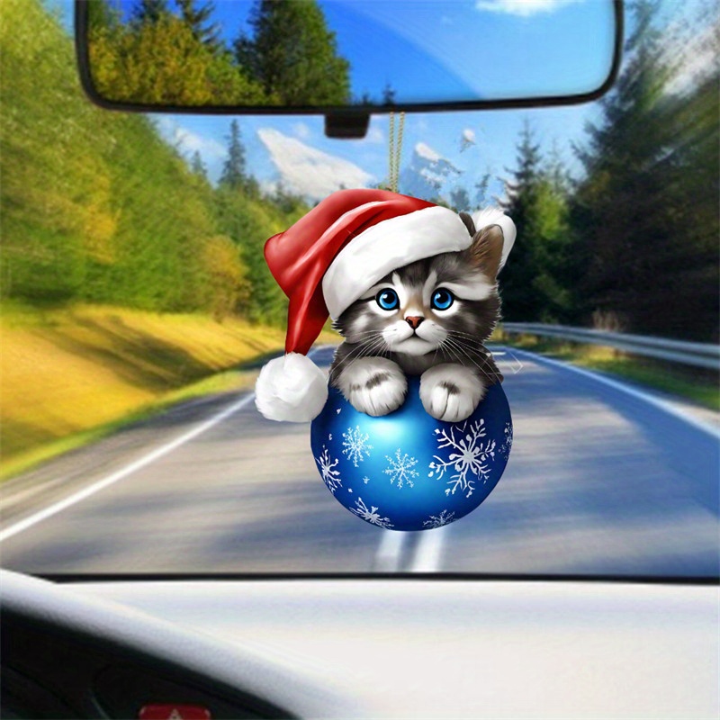Niedliche Karikatur Kuh Auto Anhänger lebendige Augen Ausdruck Haupt baum  Dekoration Weihnachts baum Rucksack Ornament