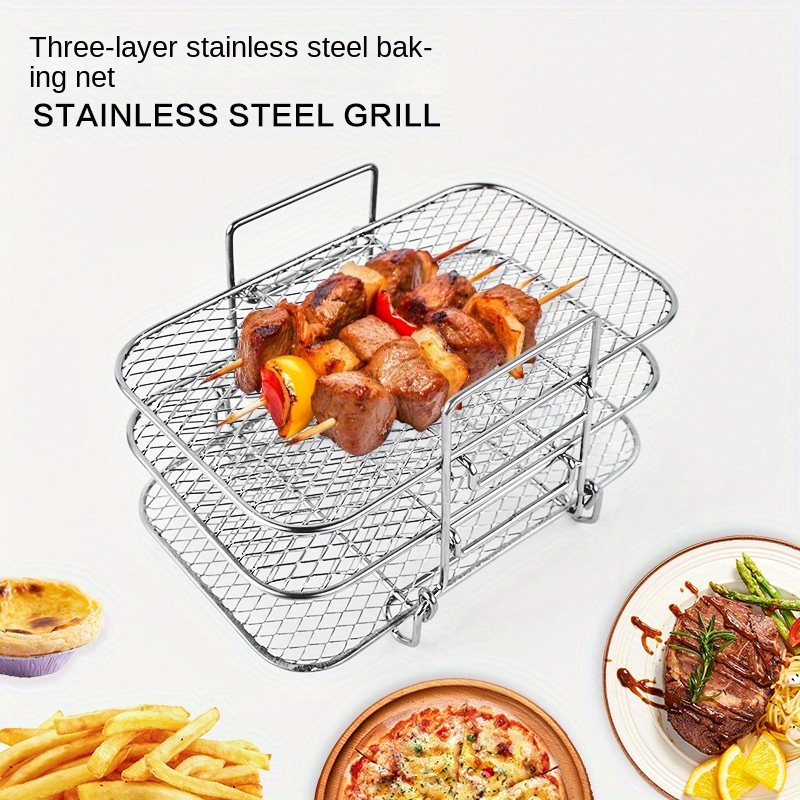 1pc Wire Cooling Rack Stainless Steel Oven Safe Grid Wire - Temu