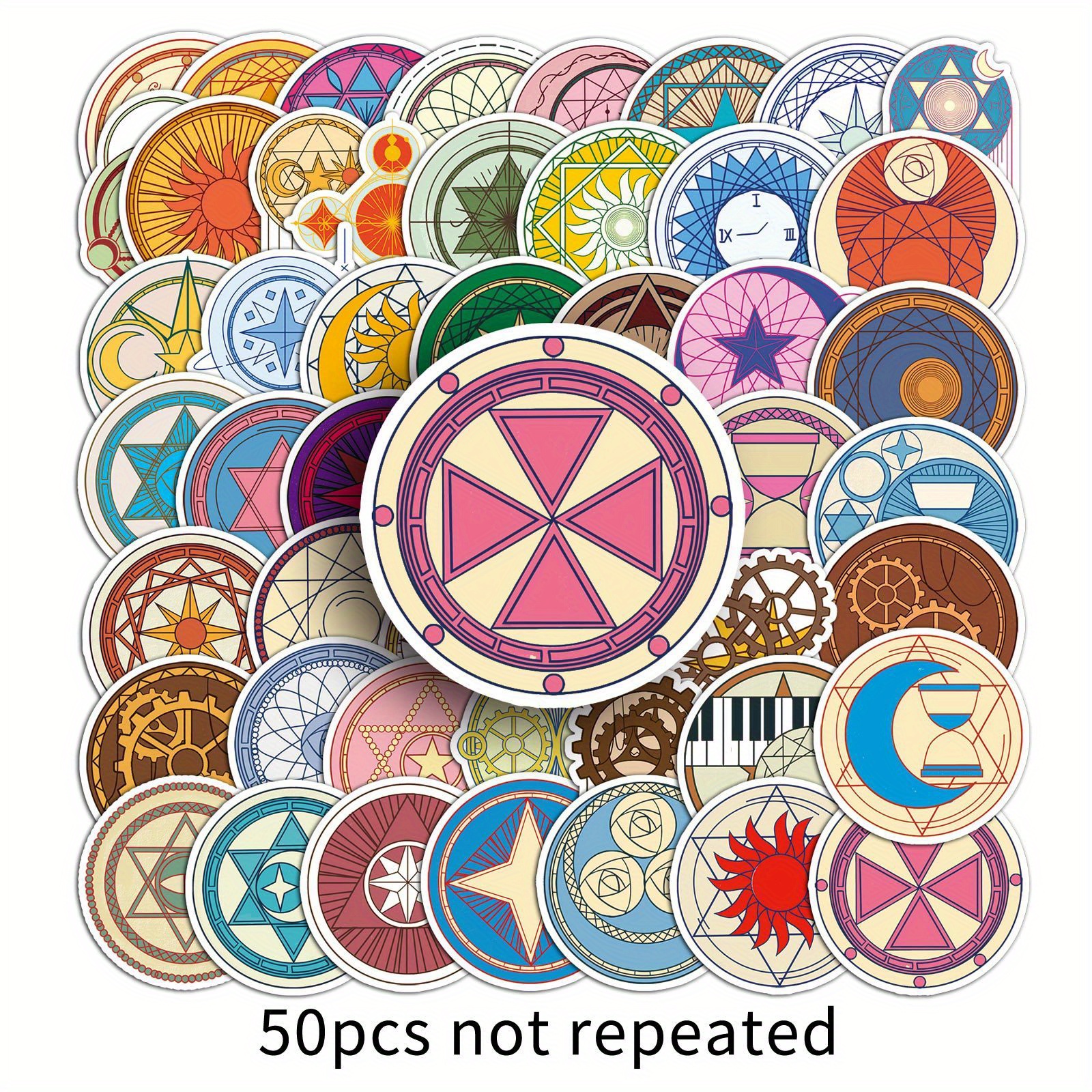 10/30/50pcs Cartoon Psychedelic Gothic Cool Stickers Aesthetic Art