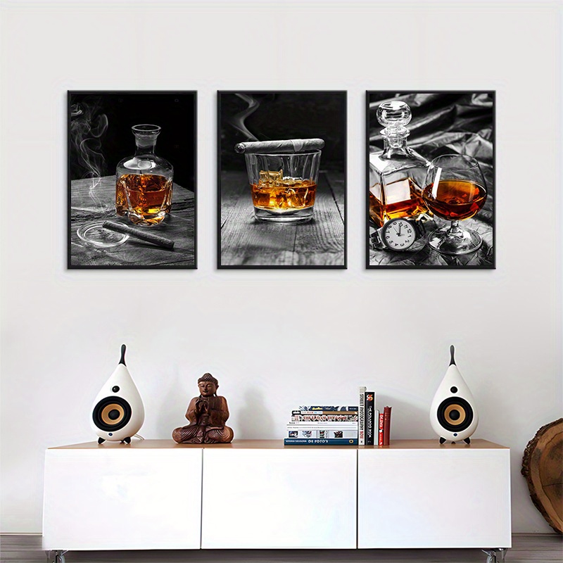 海チャーム - キャンバス印刷ウォールアート、葉巻Whiskyキャンバス壁