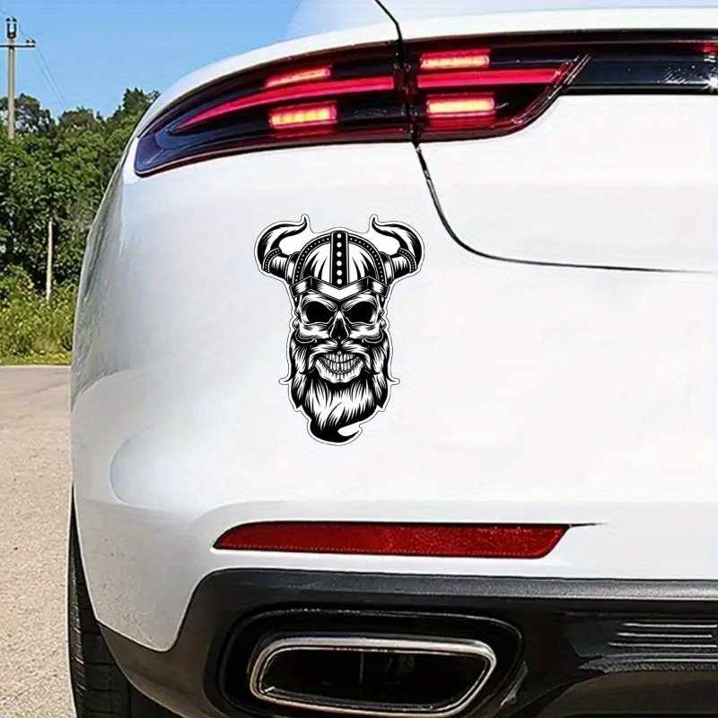 Horned Helmet Warrior Viking Skull Decal Norse Sticker - Temu