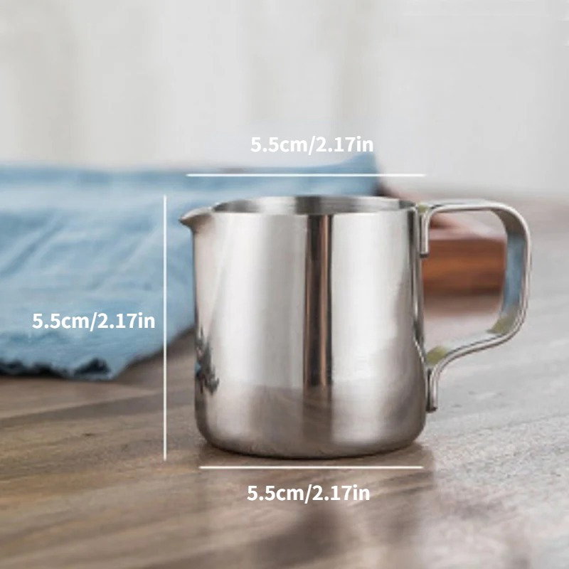 TEMU Steel Frothing Set - , & Foam Jug 100ml, 150ml, 200ml - Creamer Frothing Cup For & Use