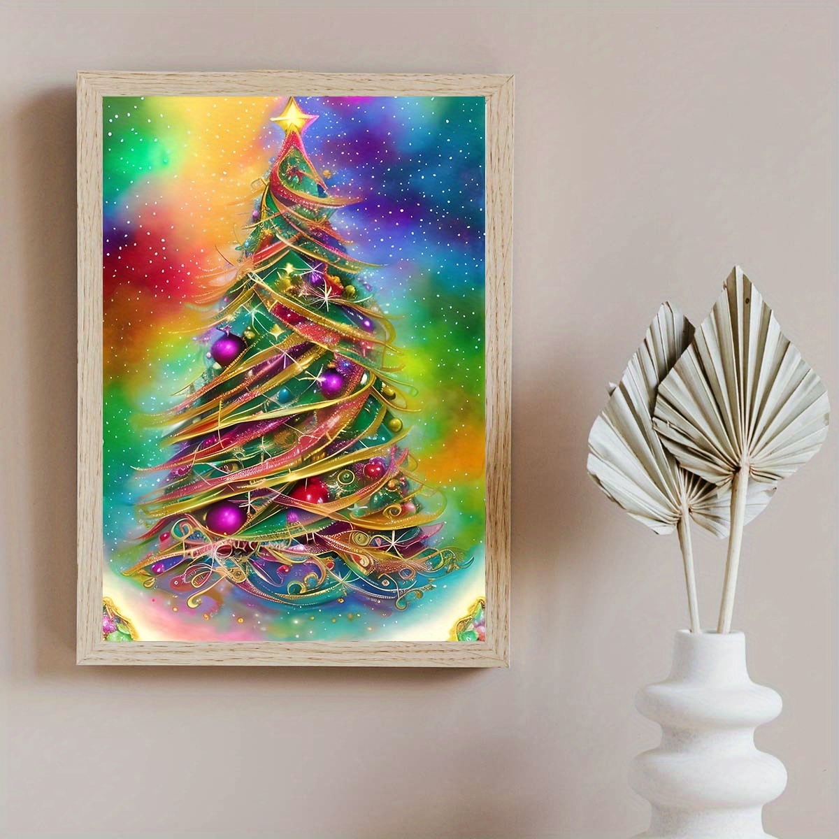 Christmas Artificial Diamond Painting Kit 3D Painting DIY Christmas Diamond  Art Ornaments Santa Claus Diamond Painting Mosaic Kits Home Decor Wall Art