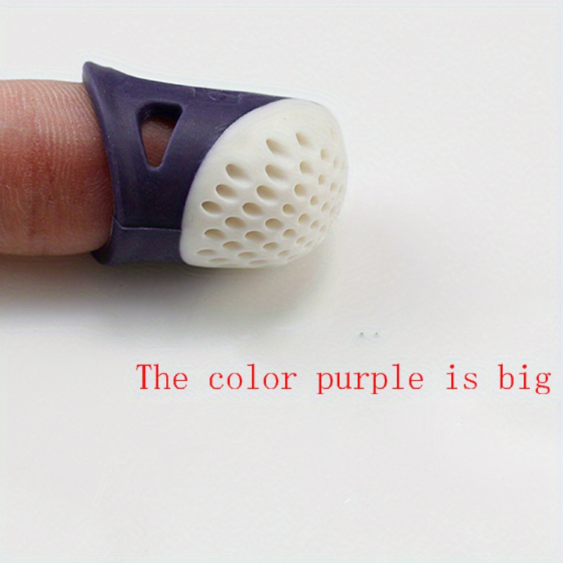 DIY Hand Sewing Tools Rubber Non-Slip Thimble Color Finger Protection Cover  - China Thimble and Finger Cover price