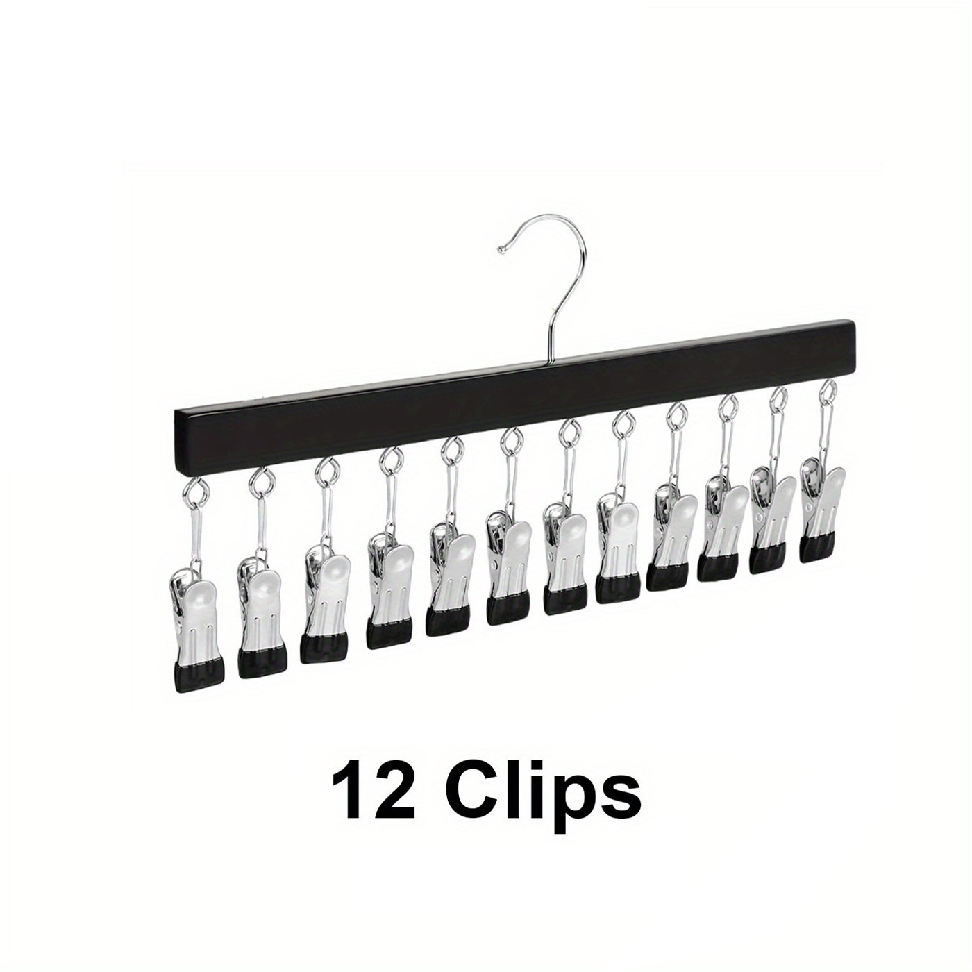 Pants Hangers With 10 Clips For Holding Leggings/jeans/hats - Temu