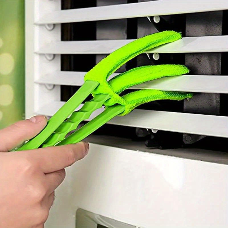 Microfiber Removable Washable Cleaning Brush Clip Household Duster Window  Leaves Blinds Cleaner Brushes Tool
