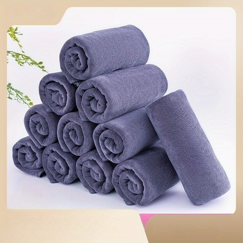 Solid Color Beauty Salon Dedicated Towel Soft Absorbent Golf Temu