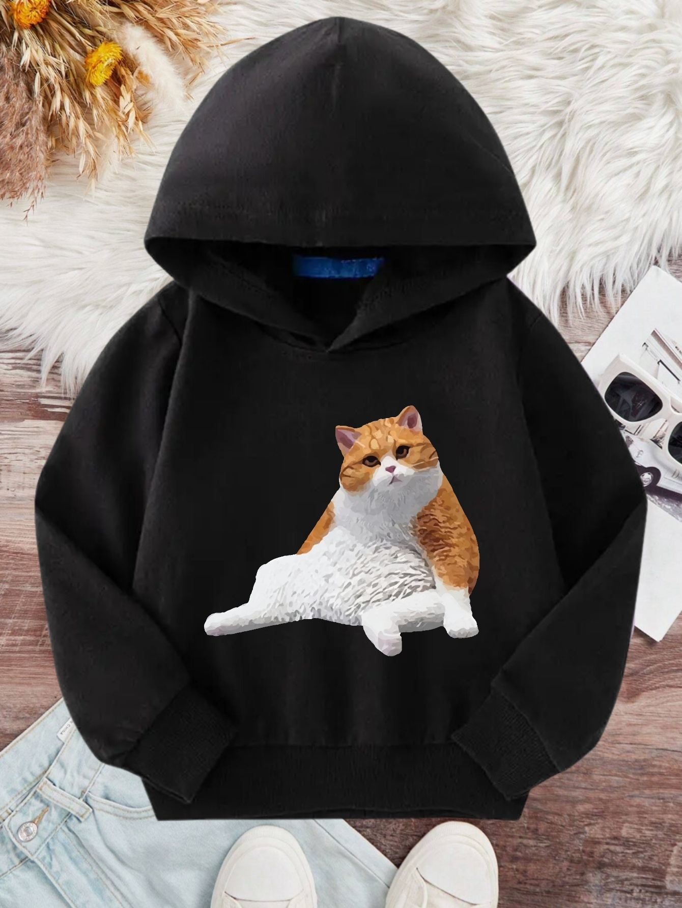 Comfy discount cat hoodie