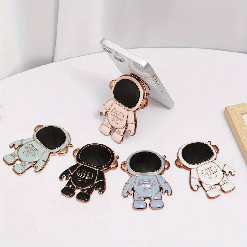 Cartoon Stand Anime Foldable Desktop Bracket Cute Quicksand Astronaut Stand  Holder Universal Hidden Mobile Phone Holder