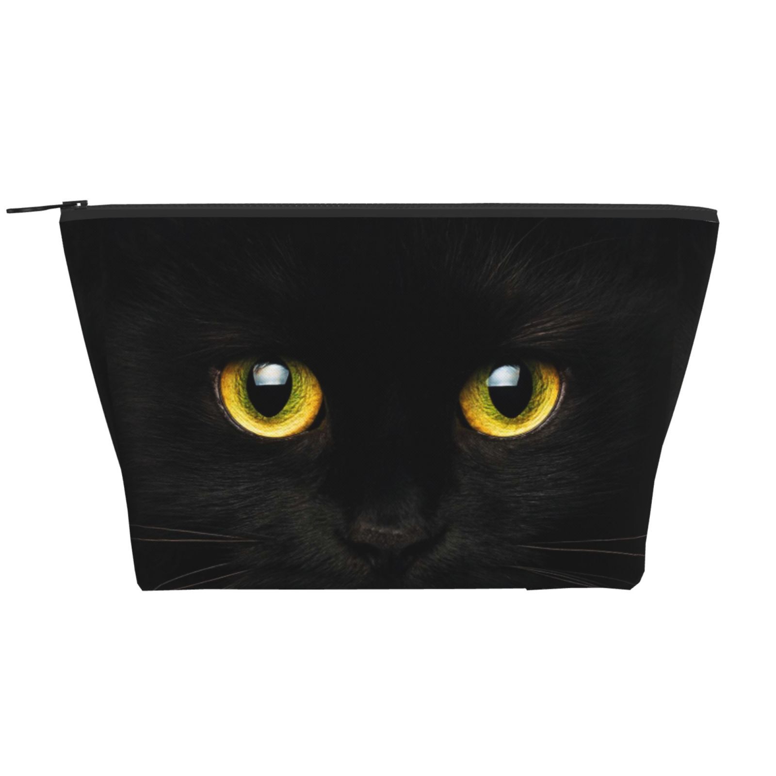 Bolsa Mano Para Mujer De Moda Negro con gato colgante