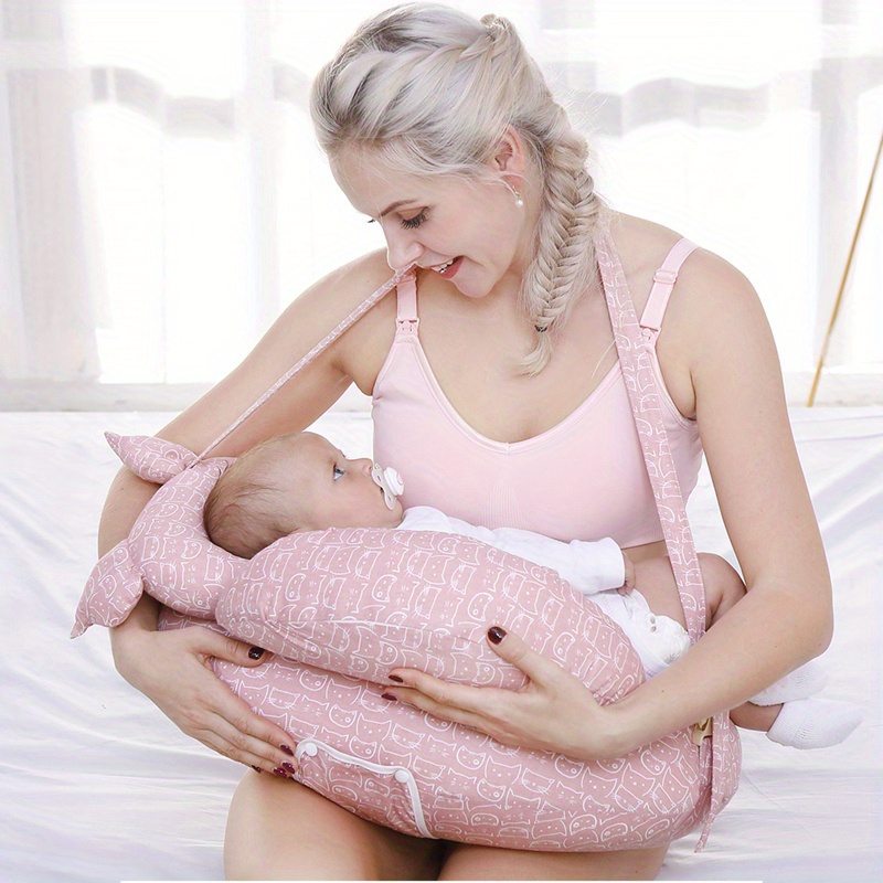 Almohada de lactancia para bebé, biberón multifuncional, almohadas de  lactancia materna, cojín de apoyo para la espalda del vientre, cojín de