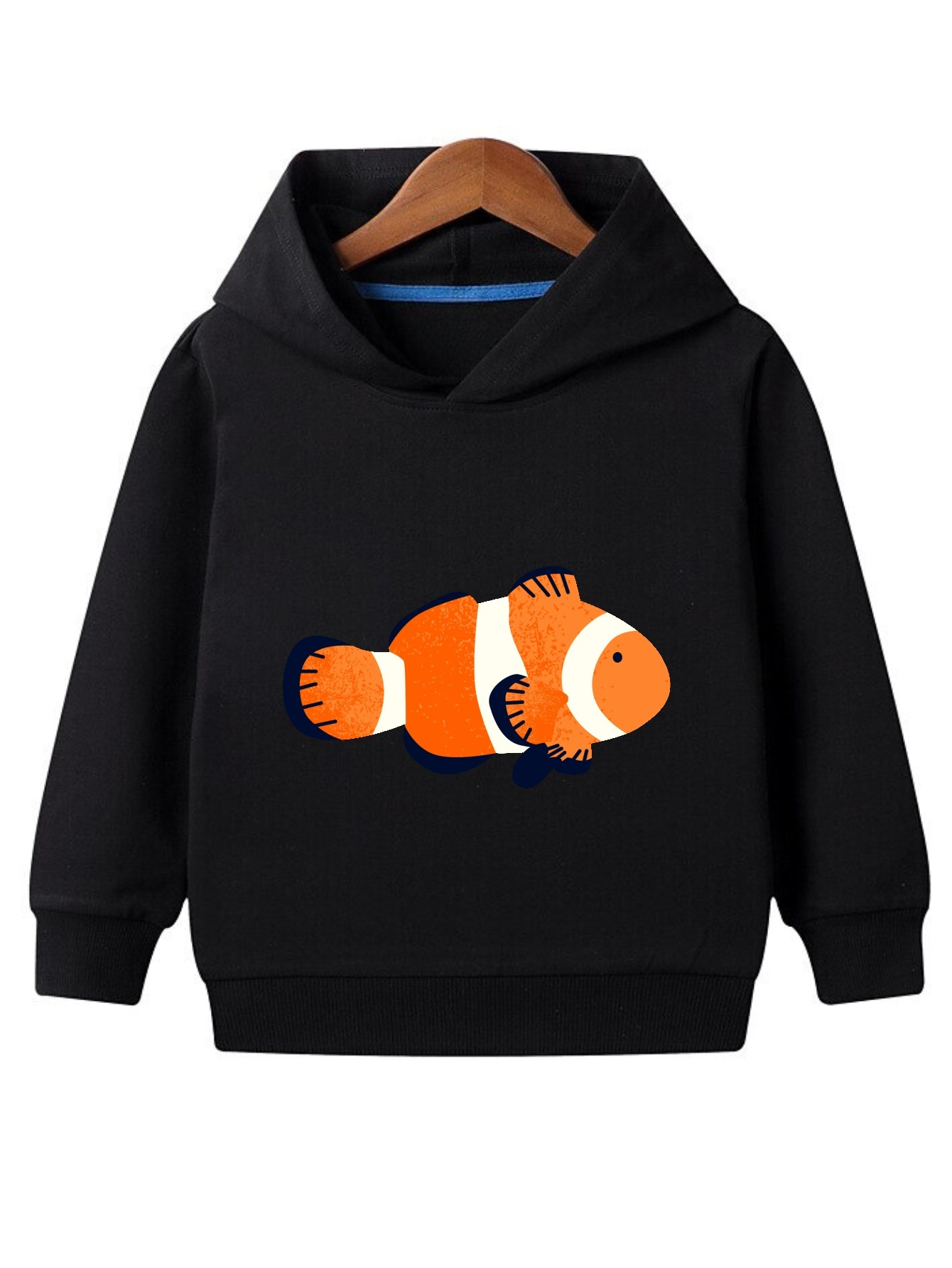 Trendy Cute Fish Print Boys Casual Pullover Long Sleeve - Temu