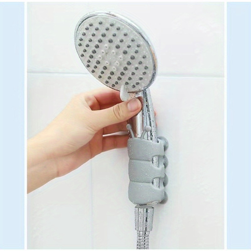 Punch Free Fixed Seat Suction Cup Shower Holder, Removable Shower Holder, Bathroom  Suction Cup Shower Shelf, Bathroom Wall Mount Shower Hanger, Bathroom  Accessories - Temu