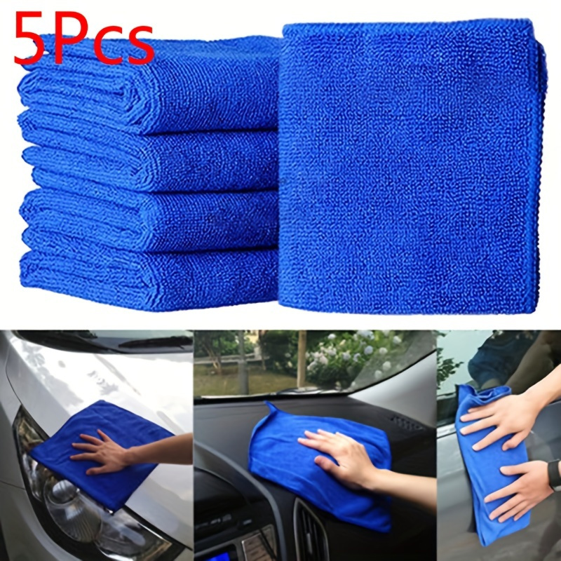 5/10x Microfiber Car Wash Towel Soft Cleaning Auto Car Care Detailing  Cloths