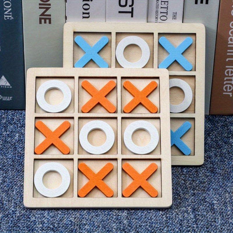 Classic Xo Tic Tac Toe Wooden Game - Fun For All Ages! - Temu