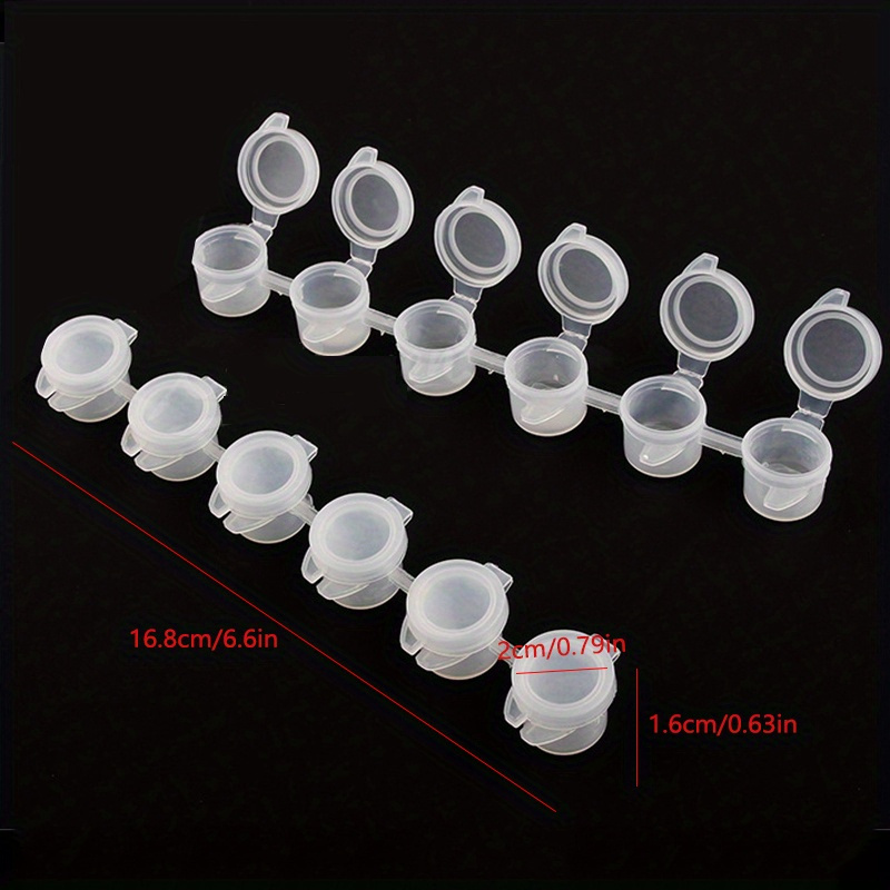 20pcs Mini Plastic Paint Cups With LIDS,bulk Paint Container Cans, Clear  Paint Storage Cans, Art,DIY Crafts