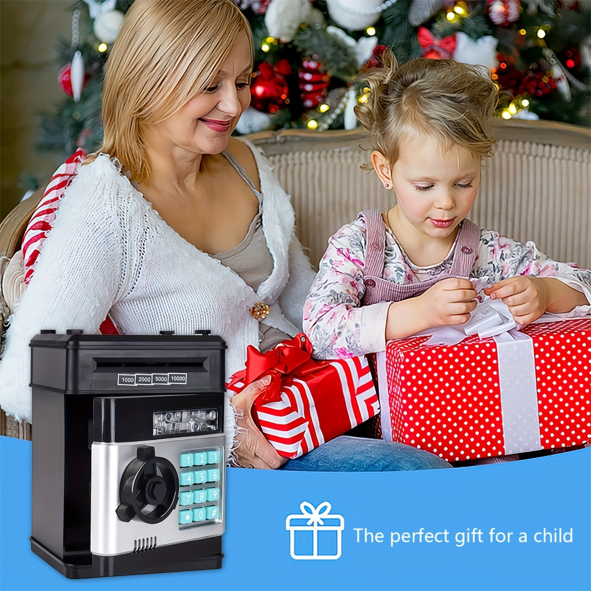 Auped Hucha electrónica con contraseña, Hucha Mini Hucha, Banco de Dinero  de Las contraseñas para Dinero en Efectivo, Monedas, Mini Monedas, Mejor  Regalo para niños (Azul) : : Hogar y cocina